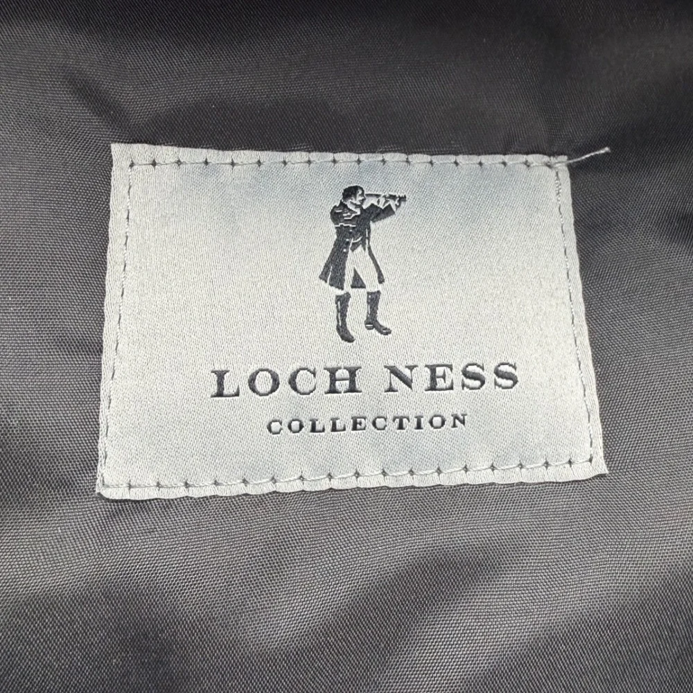 Loch Ness Collection Mens Grey Plaid Flat Cap XXL 7 3/4 Scotland Wool Blend